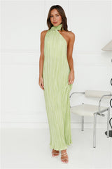 Plisse Perfect Maxi Dress Lime