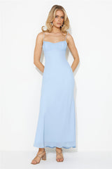 Dream Notes Maxi Dress Blue
