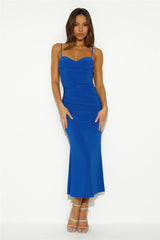 We're Together Midi Dress Blue