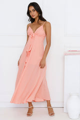 Strawberry Fields Maxi Dress Peach