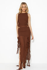 LIONESS Rendezvous Skirt Chocolate
