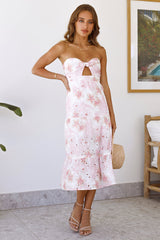 Dedicated To The Sun Midi Dress White